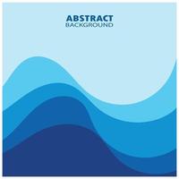 Abstract Water wave design background vector