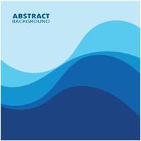 Abstract Water wave design background vector