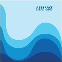 Abstract Water wave design background vector