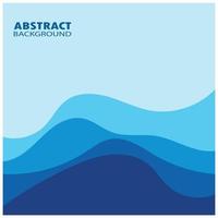 Abstract Water wave design background vector