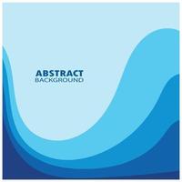 Abstract Water wave design background vector