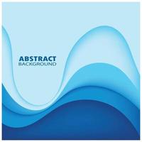 Abstract Water wave design background vector