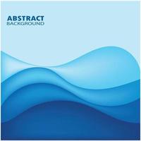 Abstract Water wave design background vector