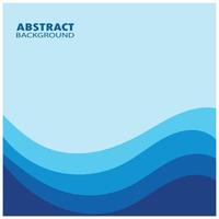 Abstract Water wave design background vector