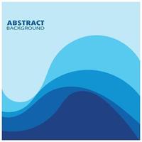 Abstract Water wave design background vector