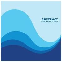 Abstract Water wave design background vector