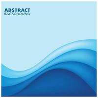 Abstract Water wave design background vector