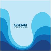 Abstract Water wave design background vector