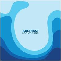 Abstract Water wave design background vector