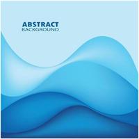 Abstract Water wave design background vector