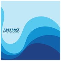 Abstract Water wave design background vector