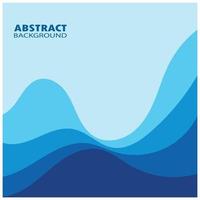 Abstract Water wave design background vector