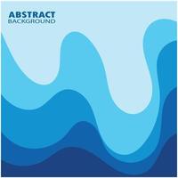 Abstract Water wave design background vector