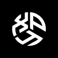 XPY letter logo design on black background. XPY creative initials letter logo concept. XPY letter design. vector