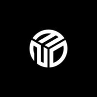 MNO letter logo design on black background. MNO creative initials letter logo concept. MNO letter design. vector