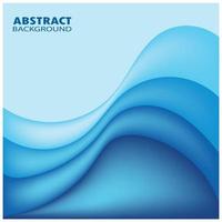 Abstract Water wave design background vector