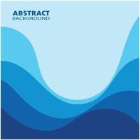 Abstract Water wave design background vector