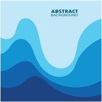 Abstract Water wave design background vector