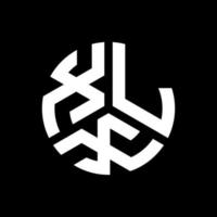 diseño de logotipo de letra xlx sobre fondo negro. concepto de logotipo de letra de iniciales creativas xlx. diseño de letras xlx. vector