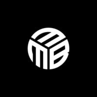 diseño de logotipo de letra mmb sobre fondo negro. concepto de logotipo de letra de iniciales creativas mmb. diseño de letras mmb. vector