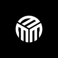 MMM letter logo design on black background. MMM creative initials letter logo concept. MMM letter design. vector