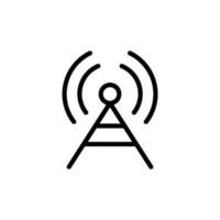 this is a signal tower icon vector
