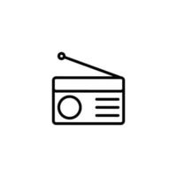 this is a radio icon vector