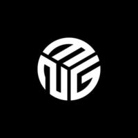 MNG letter logo design on black background. MNG creative initials letter logo concept. MNG letter design. vector