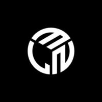 MLN letter logo design on black background. MLN creative initials letter logo concept. MLN letter design. vector