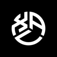 diseño de logotipo de letra printxav sobre fondo negro. concepto de logotipo de letra inicial creativa xav. Diseño de letras xava. vector