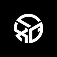 LXQ letter logo design on black background. LXQ creative initials letter logo concept. LXQ letter design. vector