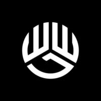 WWL letter logo design on black background. WWL creative initials letter logo concept. WWL letter design. vector