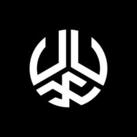 UUX letter logo design on black background. UUX creative initials letter logo concept. UUX letter design. vector