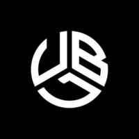 UBL letter logo design on black background. UBL creative initials letter logo concept. UBL letter design. vector