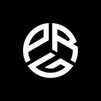 PRG letter logo design on black background. PRG creative initials letter logo concept. PRG letter design. vector