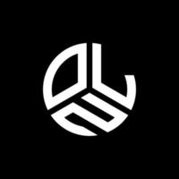 OLN letter logo design on black background. OLN creative initials letter logo concept. OLN letter design. vector