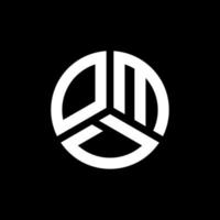OMD letter logo design on black background. OMD creative initials letter logo concept. OMD letter design.