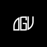 OGV letter design.OGV letter logo design on BLACK background. OGV creative initials letter logo concept. OGV letter design.OGV letter logo design on BLACK background. O vector