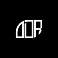 concepto de logotipo de letra de iniciales creativas od. diseño de carta odr. vector
