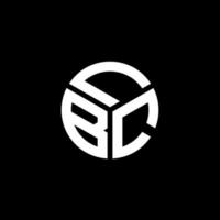 LBC letter logo design on black background. LBC creative initials letter logo concept. LBC letter design. vector