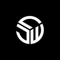 LJW letter logo design on black background. LJW creative initials letter logo concept. LJW letter design. vector