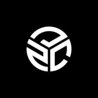 JZC letter logo design on black background. JZC creative initials letter logo concept. JZC letter design. vector