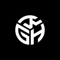 KGH letter logo design on black background. KGH creative initials letter logo concept. KGH letter design. vector