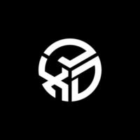 JXD letter logo design on black background. JXD creative initials letter logo concept. JXD letter design. vector