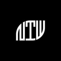 Diseño de letras ntw. Diseño de logotipo de letras ntw sobre fondo negro. concepto de logotipo de letra de iniciales creativas ntw. Diseño de letras ntw. Diseño de logotipo de letras ntw sobre fondo negro. norte vector