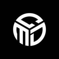 CMD letter logo design on black background. CMD creative initials letter logo concept. CMD letter design. vector