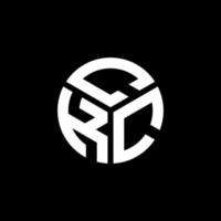 CKC letter logo design on black background. CKC creative initials letter logo concept. CKC letter design. vector