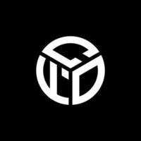 CFO letter logo design on black background. CFO creative initials letter logo concept. CFO letter design. vector