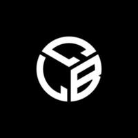diseño de logotipo de letra clb sobre fondo negro. concepto de logotipo de letra de iniciales creativas clb. diseño de letras clb. vector