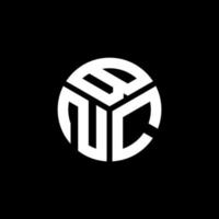 BNC letter logo design on black background. BNC creative initials letter logo concept. BNC letter design. vector